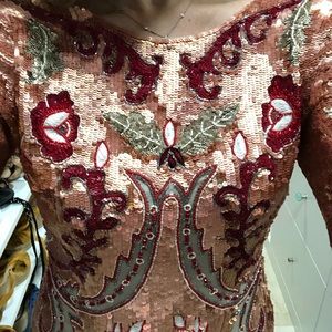 Needle and Thread Pink Tapestry Sequin Minidress